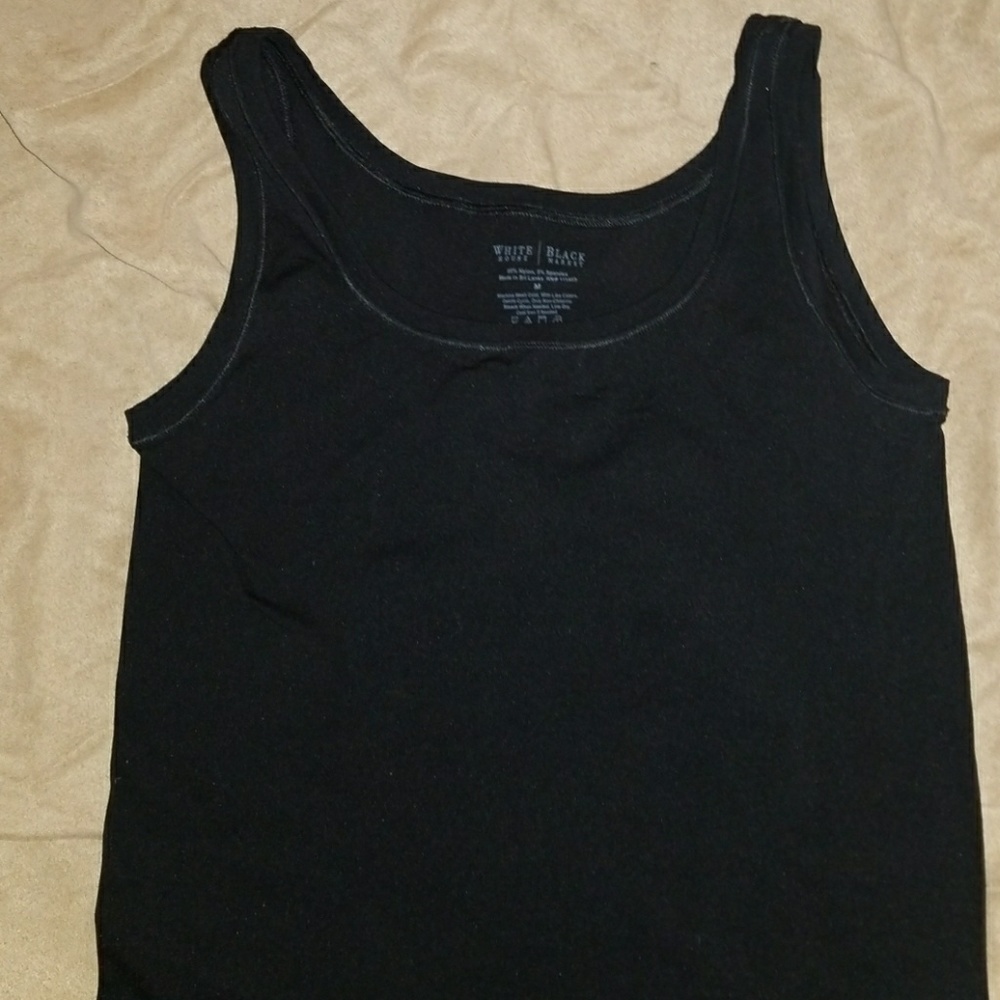 WHBM basic tank top black stretch L